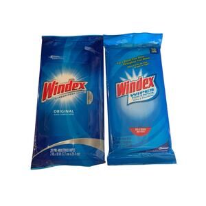 2 WINDEX Original Glass‎ & Surface Wipes 28 25 Count Pack Windows Discontinued
